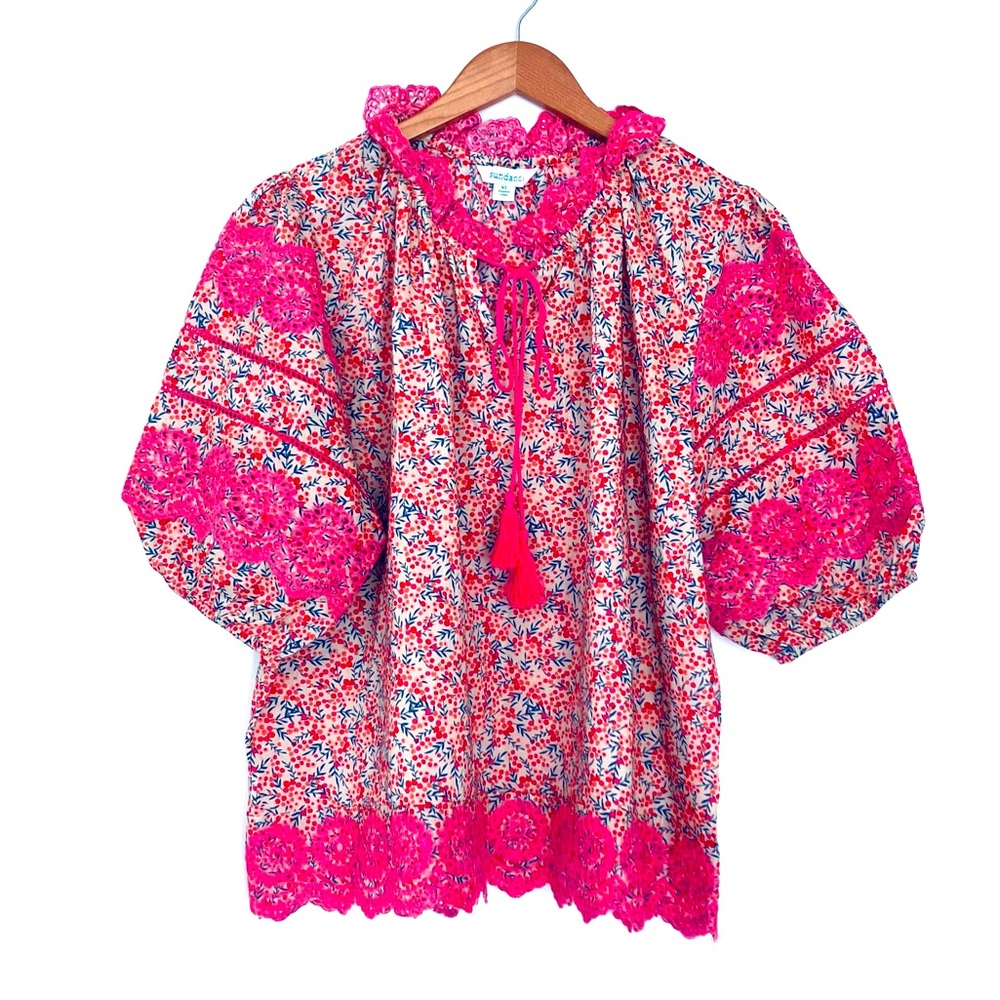 Sundance Pink Floral Blouse